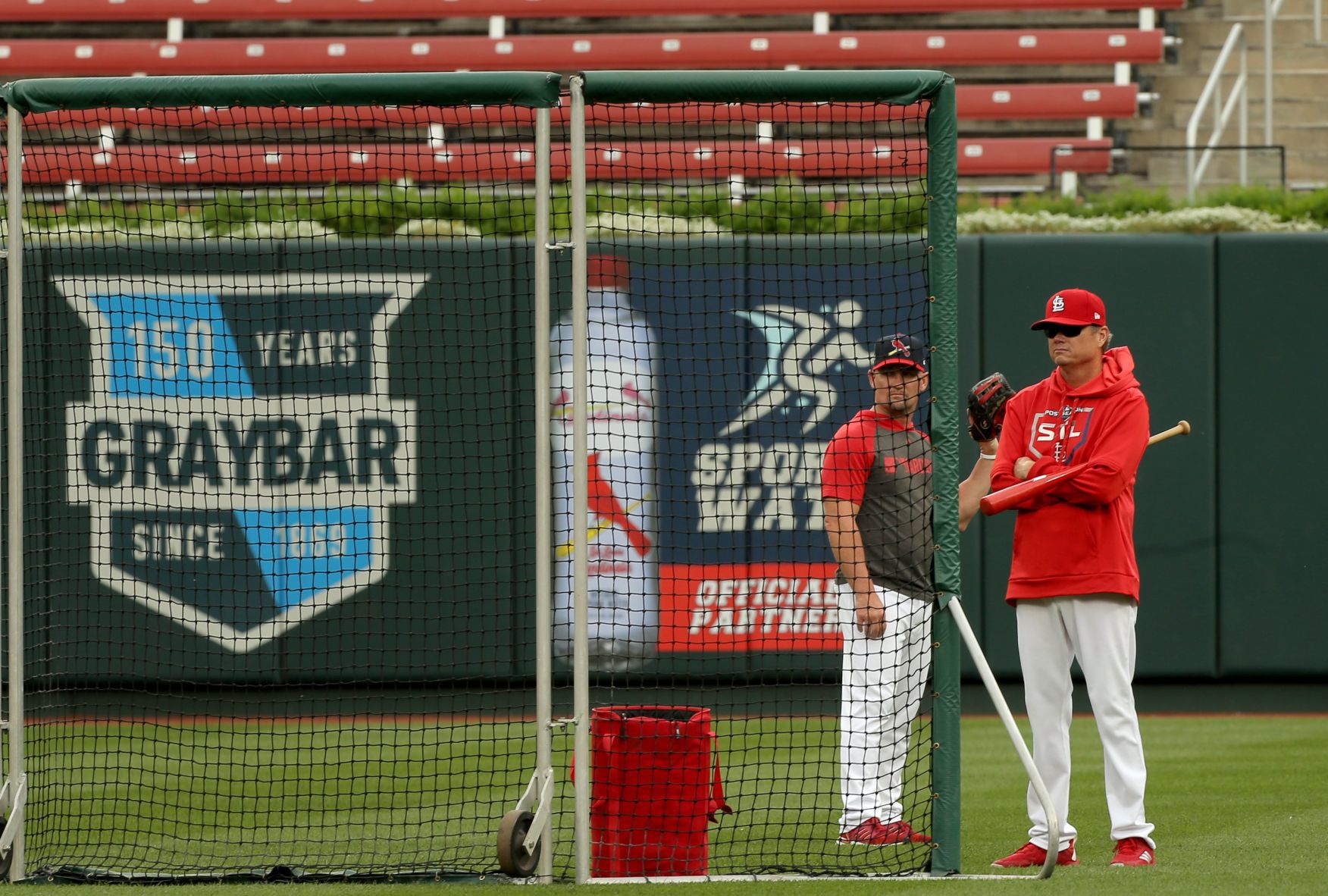 Cards workout before Game 3 curtailed by rain